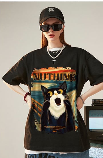 絶対欲しい デザイン性抜群 売り切れ必至 ファッション プリント 4色選択 半袖Tシャツ＜F-9293＞