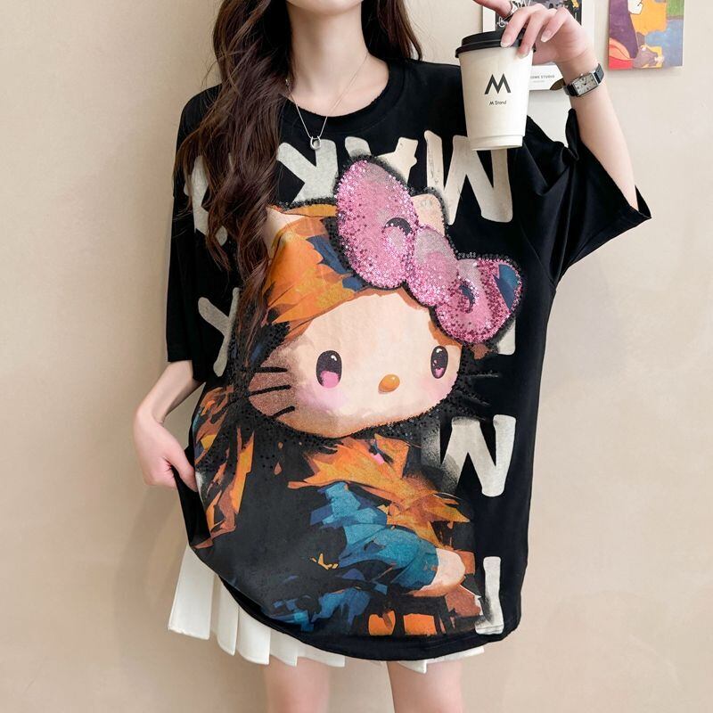 大人可愛い 好感度UP 海外トレンド カジュアル 全3色 半袖 Tシャツ ＜F-11121＞
