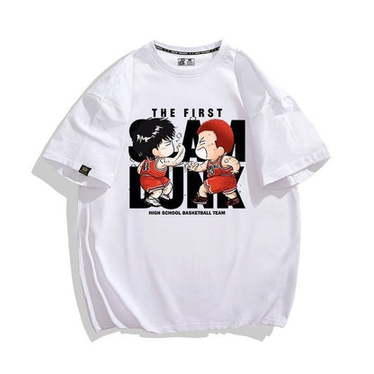 話題沸騰中   カジュアル プリント 全3色 半袖 Tシャツ 男女兼用F-8987