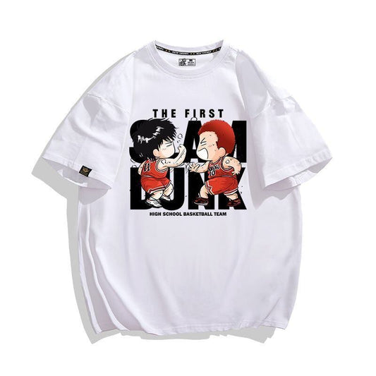 話題沸騰中   カジュアル プリント 全3色 半袖 Tシャツ 男女兼用F-8987