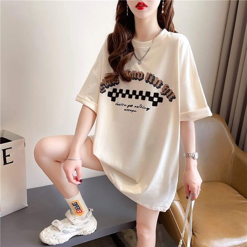ゆったり感アップ   オシャレ度満点 Tシャツ カットソー＜F-3478＞