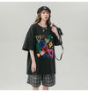 売り切れ必至 プリント ファッション 4色選択 半袖Tシャツ＜F-8594＞