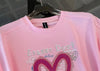 超人気 ホットダイヤモンド カジュアル プリント 半袖Tシャツ ショートパンツ セットアップ ＜F-9215＞