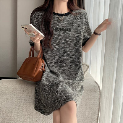 着回し力抜群 Tシャツ カジュアル ゆったりワンピース ＜F-8506＞