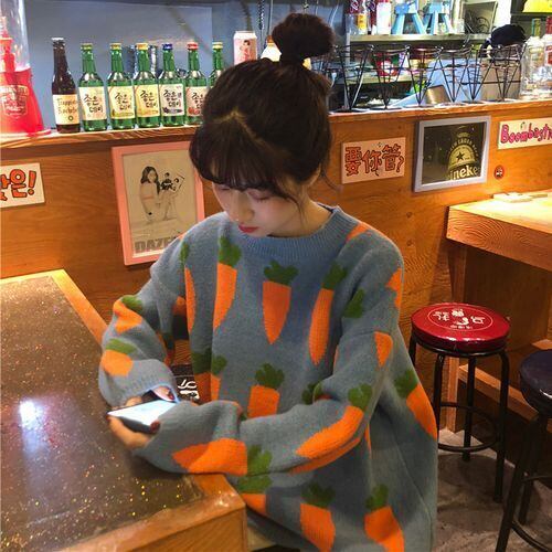 今季も大流行 美人度アップ 高見えデザイン 柔らかくて優しい印象 3色選択 ニットトップスF-10532