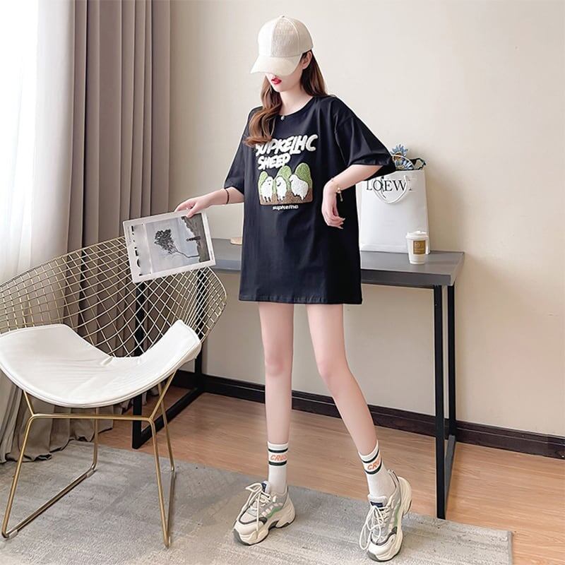 合わせやすい   チャーミング Tシャツ カットソー＜F-3480＞