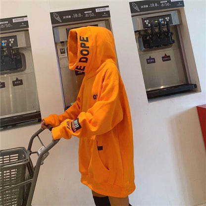 元気いっぱい フード付き ゆったり 2色 長袖 トップス パーカー ＜F-10143＞