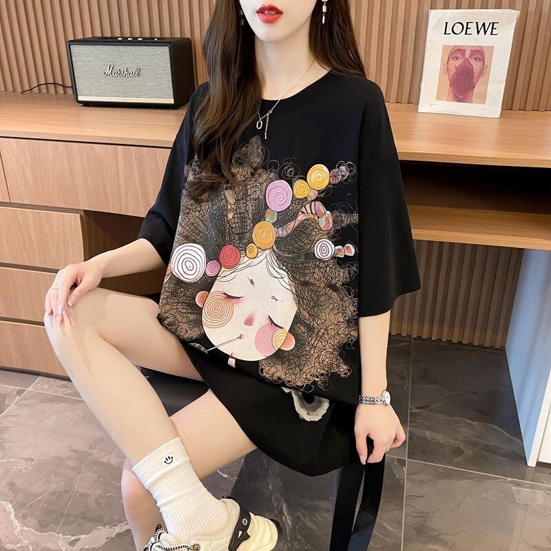新商品 ファッション 個性派 プリント全3色 半袖Tシャツ カットソー ＜F-8604＞