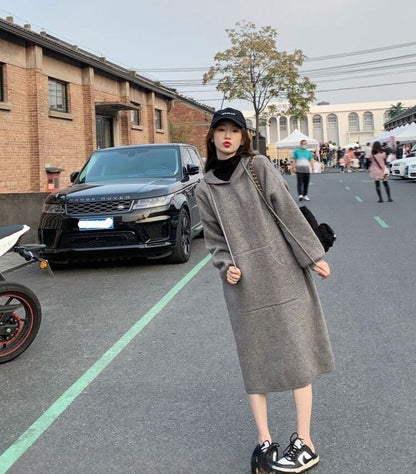 美人度アップ 4色 プラスベルベット 長袖 ニット セーター F-10217