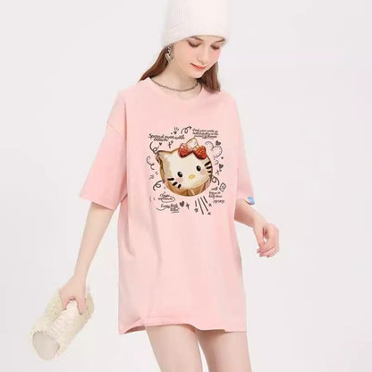 大人可愛い シンプル 大人気 半袖 Tシャツ F-13353