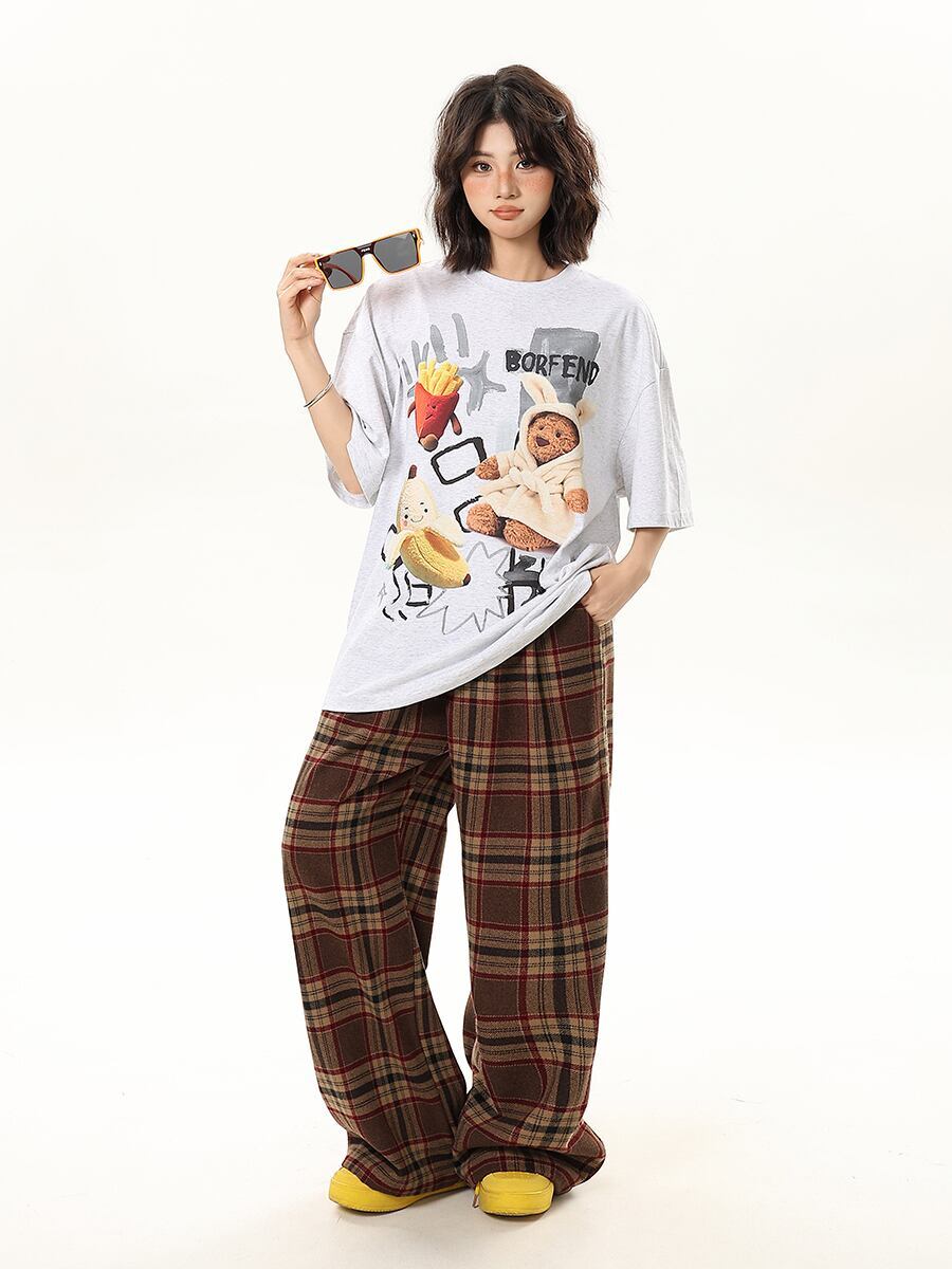 売れ筋 早い者勝ち 絶対流行 カジュアル 2色選択 Tシャツ<F-11178>