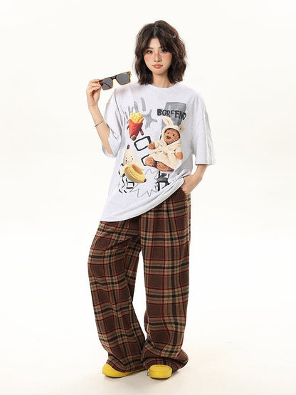 売れ筋 早い者勝ち 絶対流行 カジュアル 2色選択 Tシャツ<F-11178>