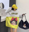ファッション  個性的なデザイン トレンドアイテム 2色選択 スウェットF-12326