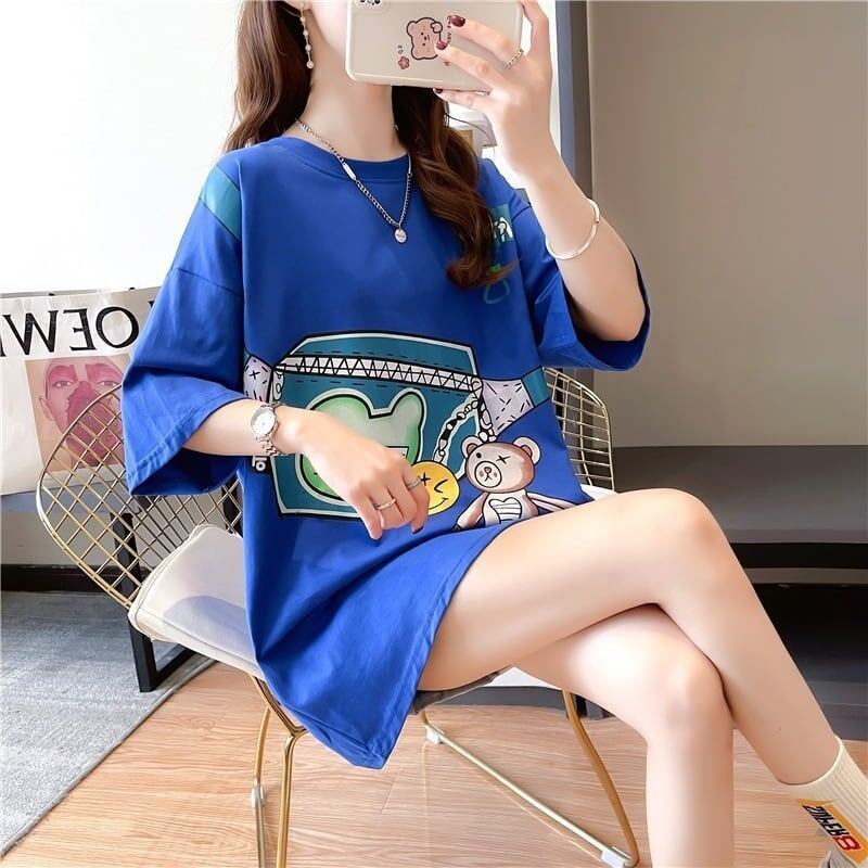 個性的なデザイン 3色選択可 一目惚れ プリント Tシャツ カットソー＜F-3062＞