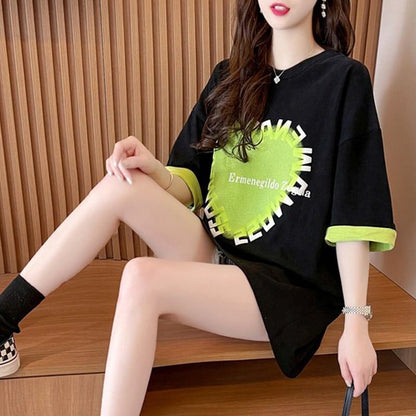 オシャレ度満点   美感いっぱい Tシャツ カットソー＜F-2911＞