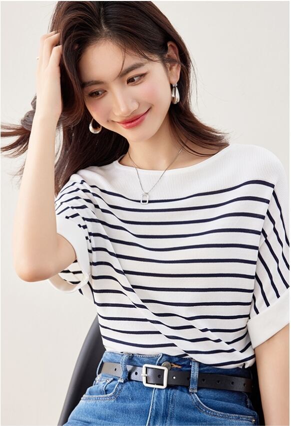 今季マストバイ ファッション カジュアル エレガント Tシャツ<F-6587>