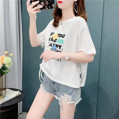 個性的なデザイン   一目惚れ Tシャツ カットソー＜F-3671＞