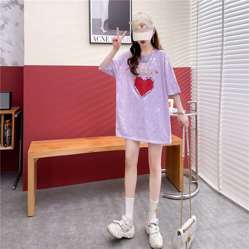 話題沸騰中 ファッション 個性派 プリント 全3色 半袖Tシャツ<F-8508>