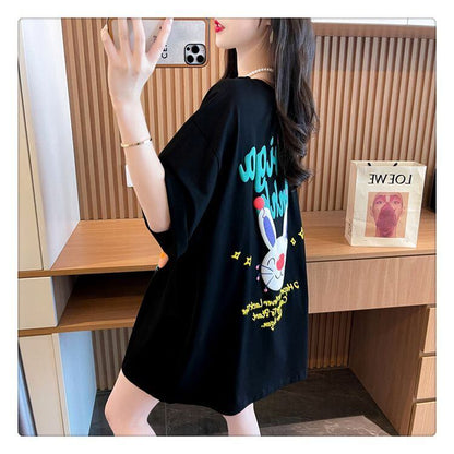 大好評 プリント キュートファッション 半袖Tシャツ＜F-8582＞