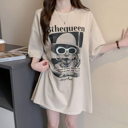 話題沸騰中 レース アバンギャルド 切り替え ホットダイヤモンド 3色選択 半袖Tシャツ＜F-8547＞