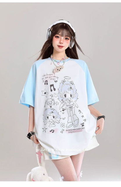 絶対欲しい 売れ筋 話題沸騰中 絶対流行 早い者勝ち カジュアル 2色選択 Tシャツ<F-11278>