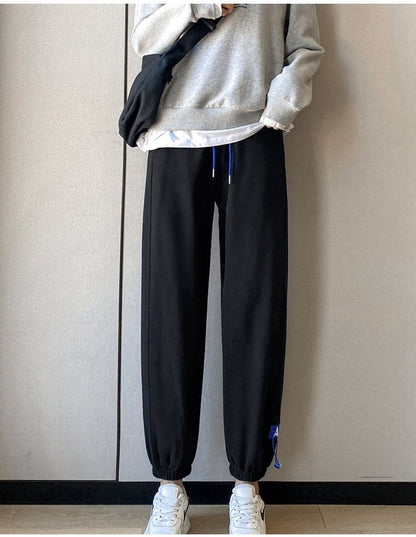 定番シンプル   スウェットジョガーパンツ二色あり
