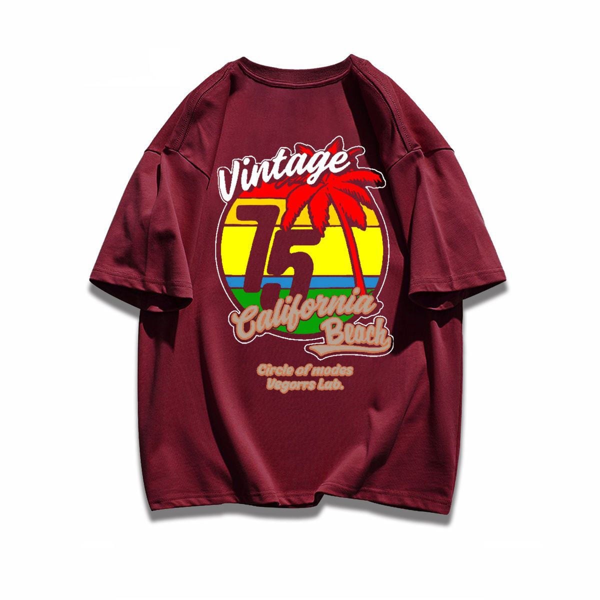 早い者勝ち カジュアル ファッション感満々 ダブルプリント 全5色 半袖Tシャツ<F-9271>
