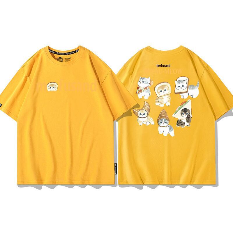 大人可愛い アバンギャルド カジュアル プリント 全6色 半袖 Tシャツ <F-11647>