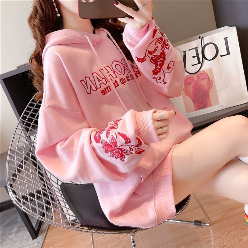 【裏起毛】デザイン性抜群グラフィックロゴプリントフード付き   パーカー全2色裏起毛トップス＜F-4290＞