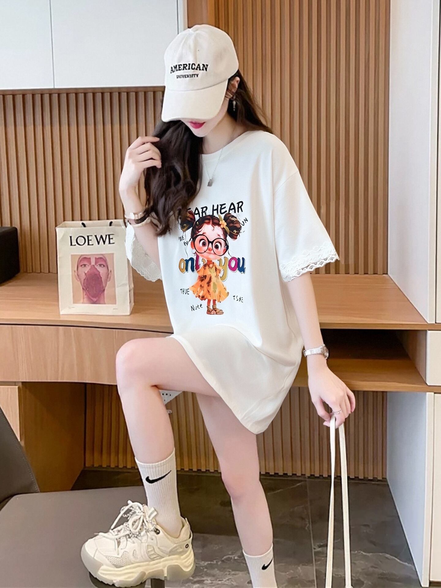 美人度アップ カジュアル 好感度UP 全4色 半袖 Tシャツ ＜F-11118＞