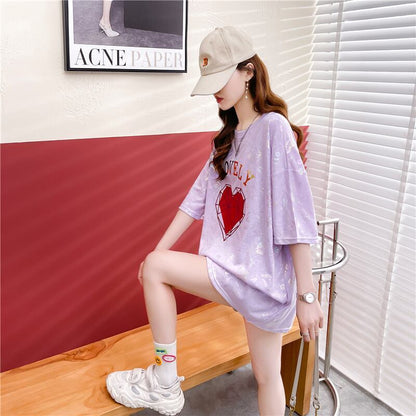 話題沸騰中 ファッション 個性派 プリント 全3色 半袖Tシャツ<F-8508>