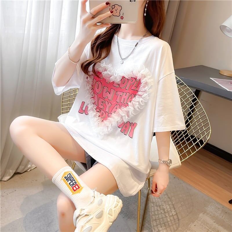 個性的なデザイン   今季大好評 Tシャツ カットソー＜F-3410＞