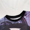 夏新作 オーバーサイズ ラウンドネック プリントTシャツ ゆったり ワンピース＜isf-2996＞