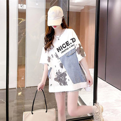 スタイリッシュ   一目惚れ Tシャツ カットソー＜F-3102＞