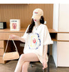 新作 好感度満載 個性的なデザイン ラウンドネック Tシャツ カットソー＜F-8405＞