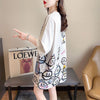 新商品 大人可愛い 大活躍 カジュアル キュートプリント 全2色 半袖Tシャツ＜F-8595＞