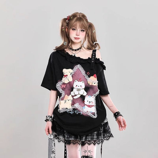 売れ筋 早い者勝ち 絶対流行 カジュアル 2色選択 Tシャツ<F-11461>