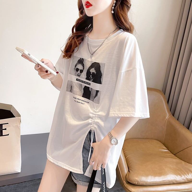 合わせやすい   チャーミング Tシャツ カットソー＜F-3651＞