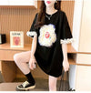 新作 好感度満載 個性的なデザイン ラウンドネック Tシャツ カットソー＜F-8405＞