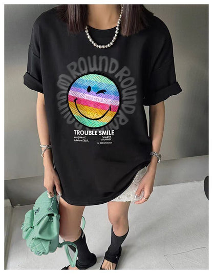 超人気商品 ラウンドネック シンプル 半袖 Tシャツ ＜F-8649＞