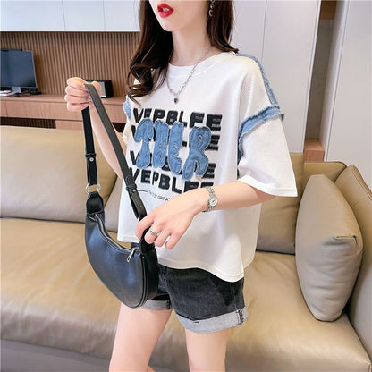 着回し力抜群 早い者勝ち 絶対流行 カジュアル 2色選択 Tシャツ<F-11645>