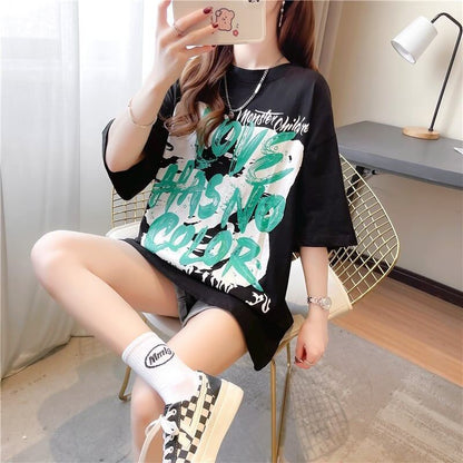 個性的なデザイン   一目惚れ Tシャツ カットソー＜F-3400＞