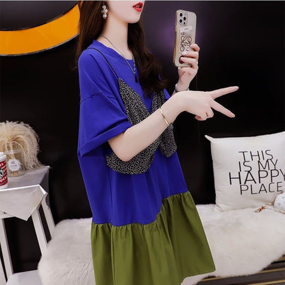 ゆったり感アップ   高級感溢れる ワンピース＜F-3350＞