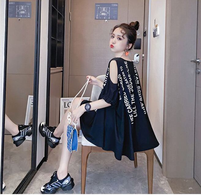 柔らかくて優しい印象 ファッション 美人度アップ プリント 全3色 半袖 Tシャツ F-9088