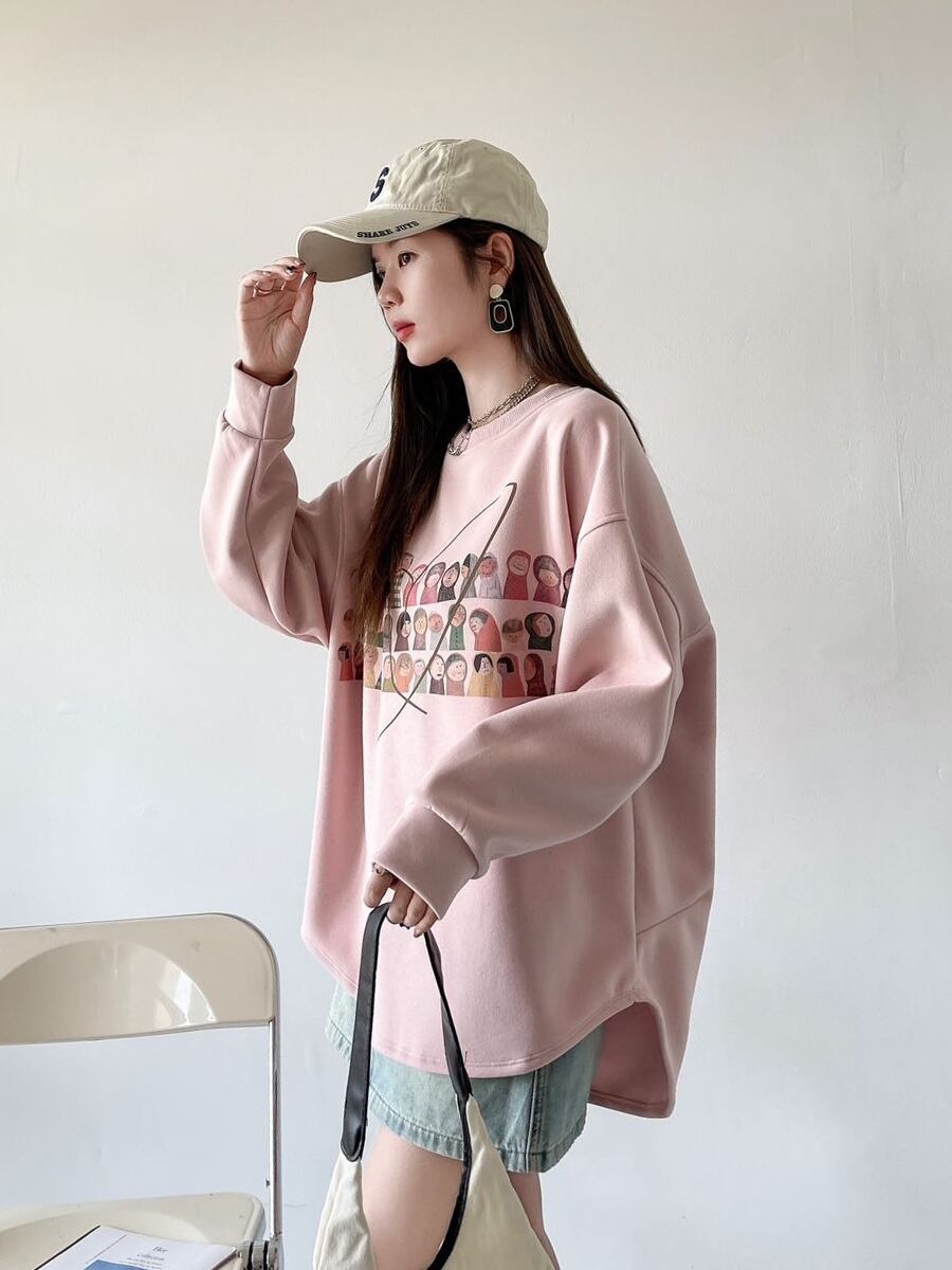 着回し力抜群 sweet系可愛い オシャレデザイン スウェットF-10565