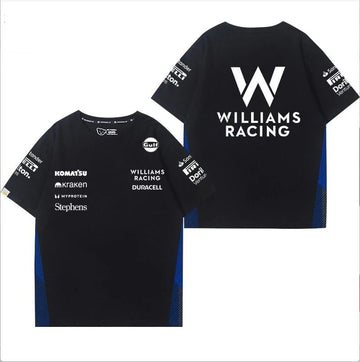 シンプル 男女兼用 着心地良い レーシングデザイン Tシャツ F-13178