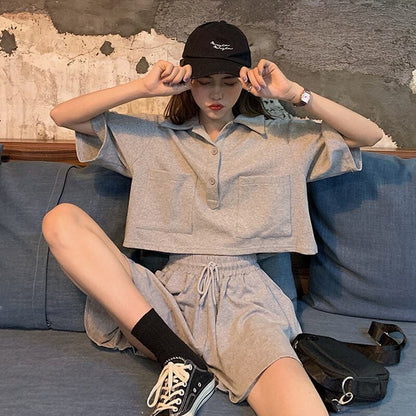 好感度UP ファッション 今季マストバイ 個性派 半袖Ｔシャツⅹパンツセット<F-11569>