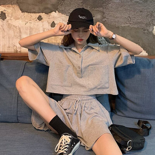 好感度UP ファッション 今季マストバイ 個性派 半袖Ｔシャツⅹパンツセット<F-11569>