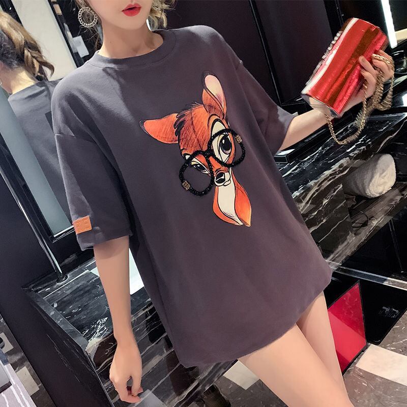 売り切れ必至 アクティブも綺麗も叶う 上品 プリント 全3色 半袖 Tシャツ F-8990