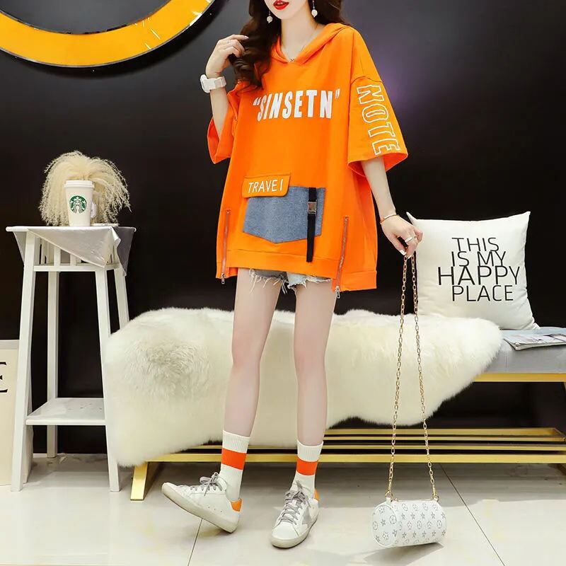 大活躍 アバンギャルド デザイン性抜群 カジュアル プリント全3色 半袖Tシャツ＜F-9323＞